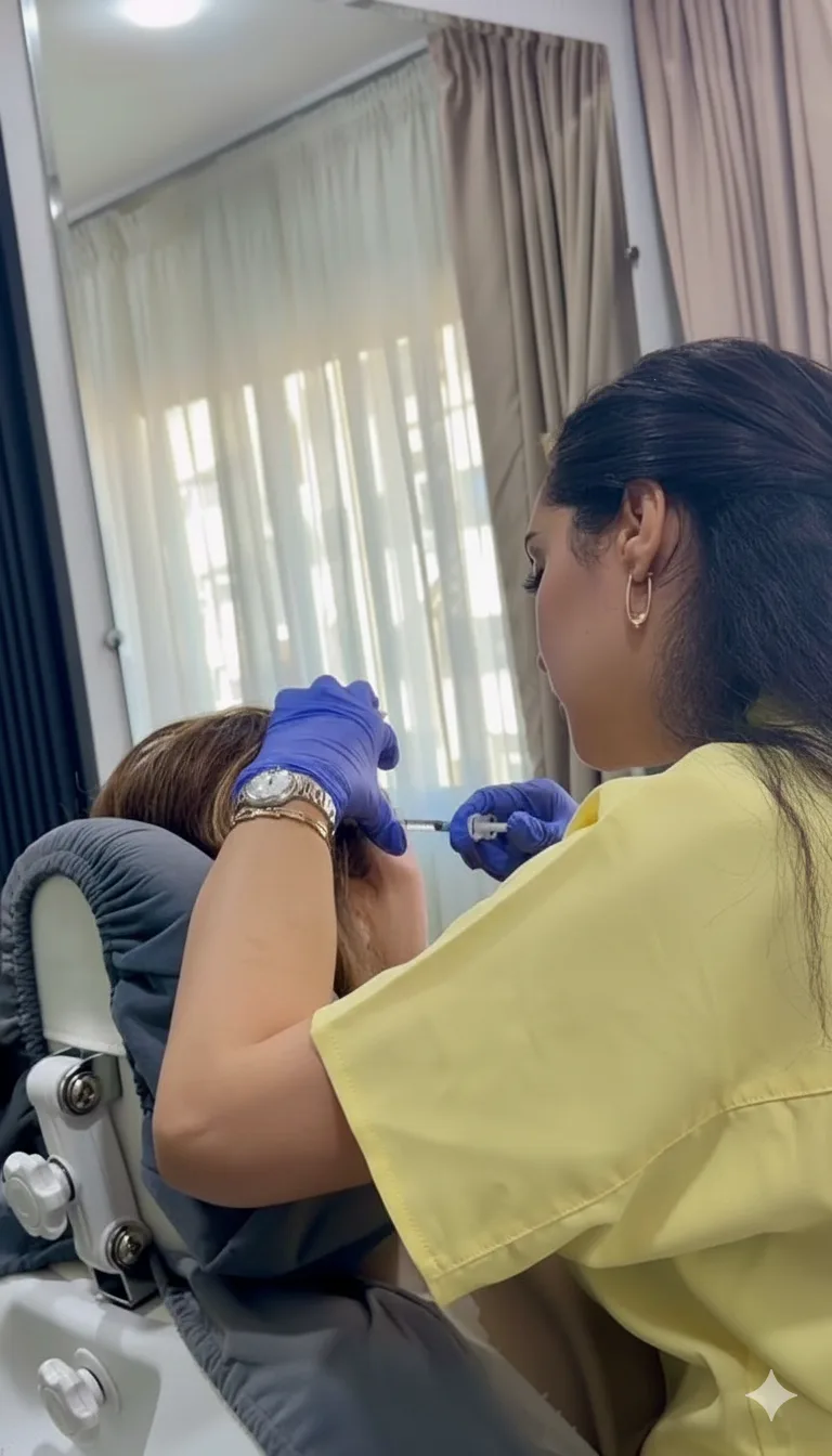 Tear trough Casablanca, injection acide hyaluronique